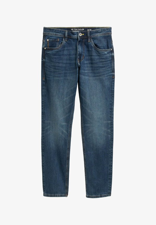 TOM TAILOR TTJOSH REGULAR SLIM FIT - Slim fit jeans - mid stone wash denim