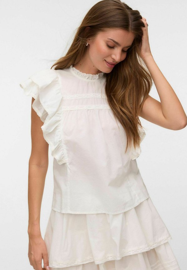 Vero Moda TOP VMELIX TOP - Top - snow white