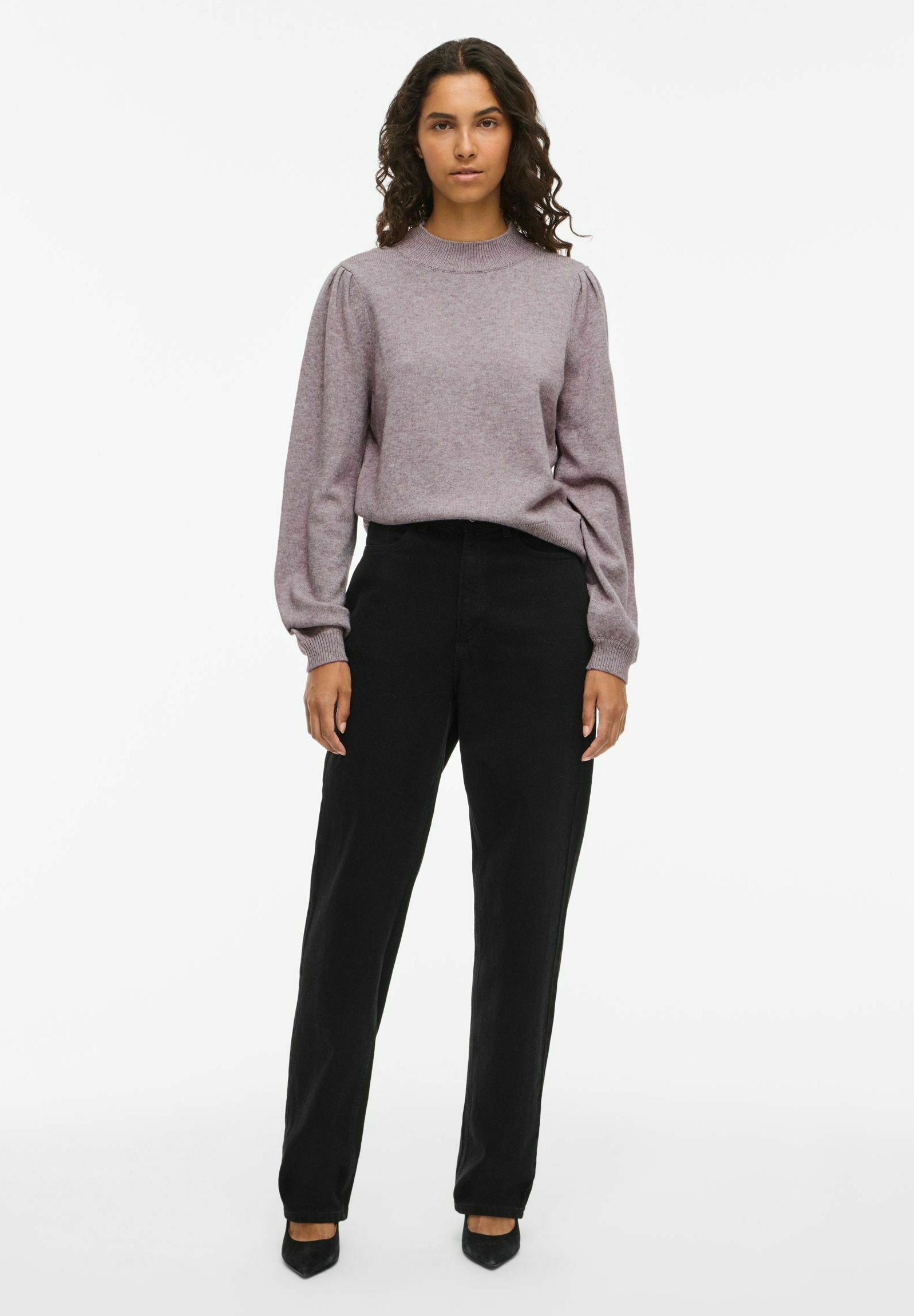 VILA VIRIL TURTLE-NK BALLOON L/S TOP - NOOS