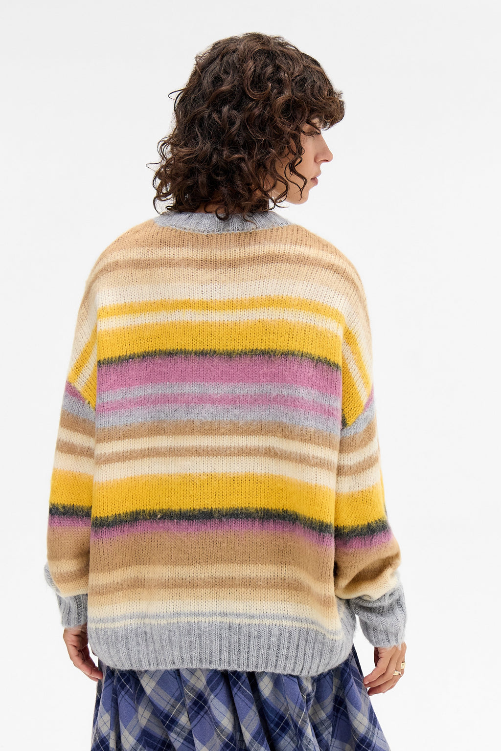 BDG Urban Outfitters FLUFFY STRIPE JUMPER