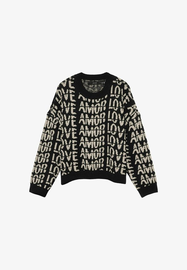 Vero Moda Knitted VMLOVE Knitted - Jumper - black