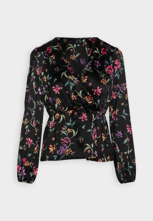 Vero Moda VMKLEO V-NECK WRAP - Blouse - black