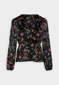 Vero Moda VMKLEO V-NECK WRAP - Blouse - black