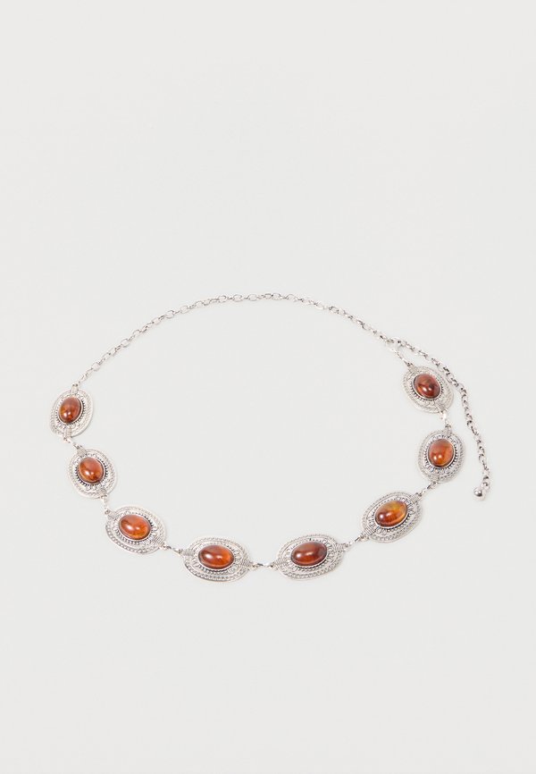 ONLY ONLHELLA BELT - Belt - silver-coloured/coffee bean
