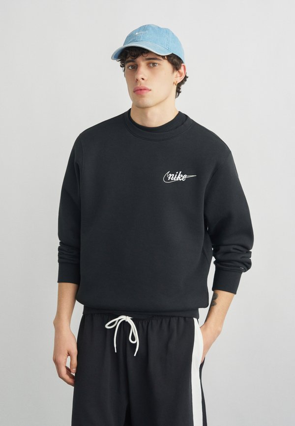 Nike Sportswear CLUB CREW - Sweatshirt - black/(sail)