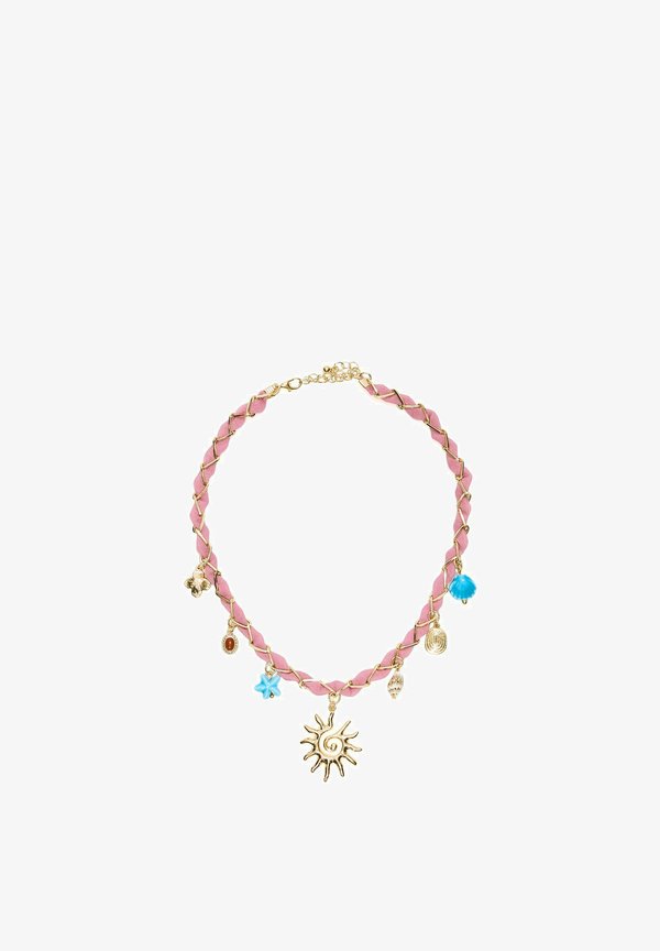 Bershka NECKLACE - Necklace - light pink