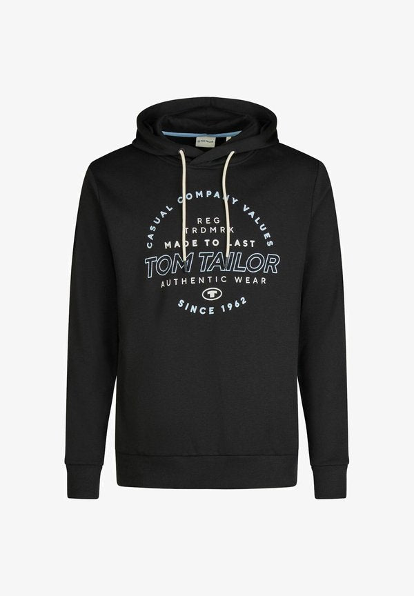 TOM TAILOR TTHOODIE - Hoodie - almost black