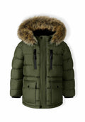 WARM PADDED FAUX FUR HOODED Media 1