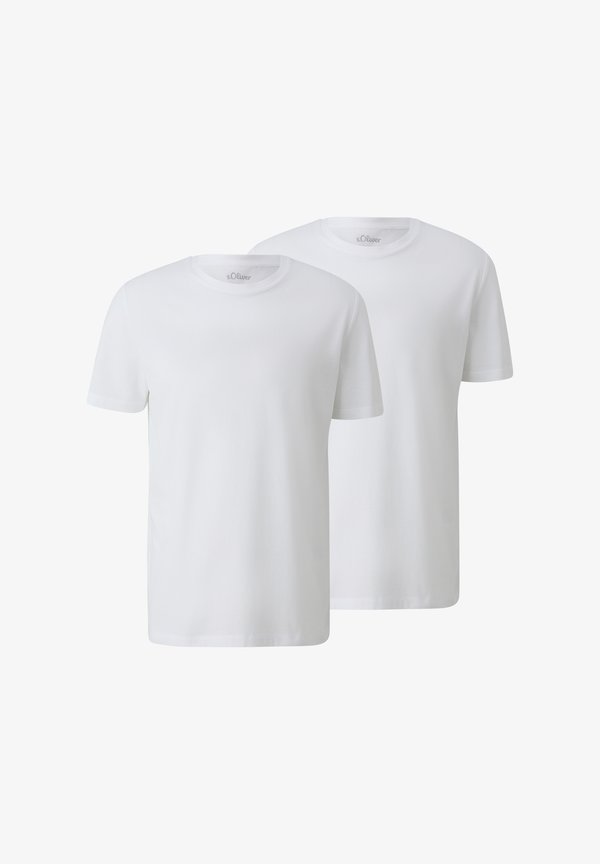 s.Oliver 2 PACK - Basic T-shirt - weiß
