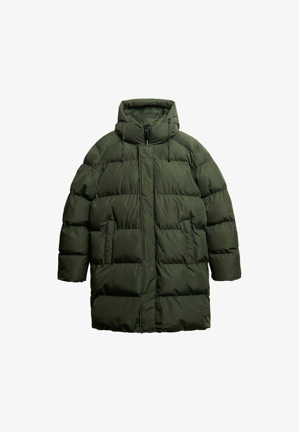 Superdry & Co SUPERDRY HOODED SPORTS PUFFER JACKET... - Winter coat - dark moss green