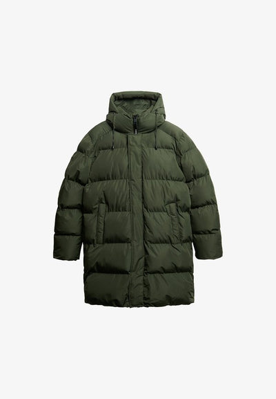 Superdry & Co SUPERDRY HOODED SPORTS PUFFER JACKET... - Winter coat - dark moss green