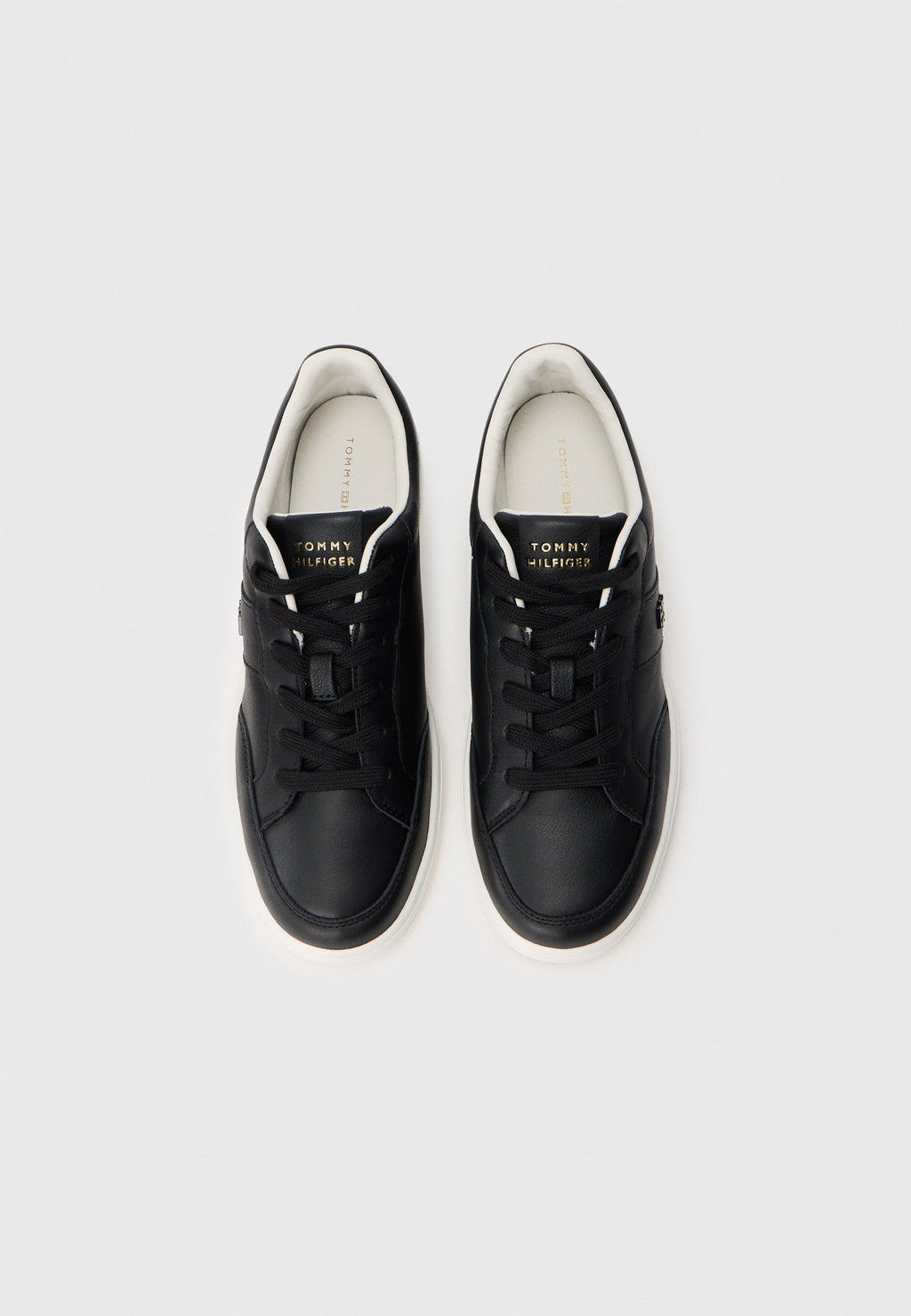 TH MONOGRAM LEATHER COURT TRAINERS Media 4