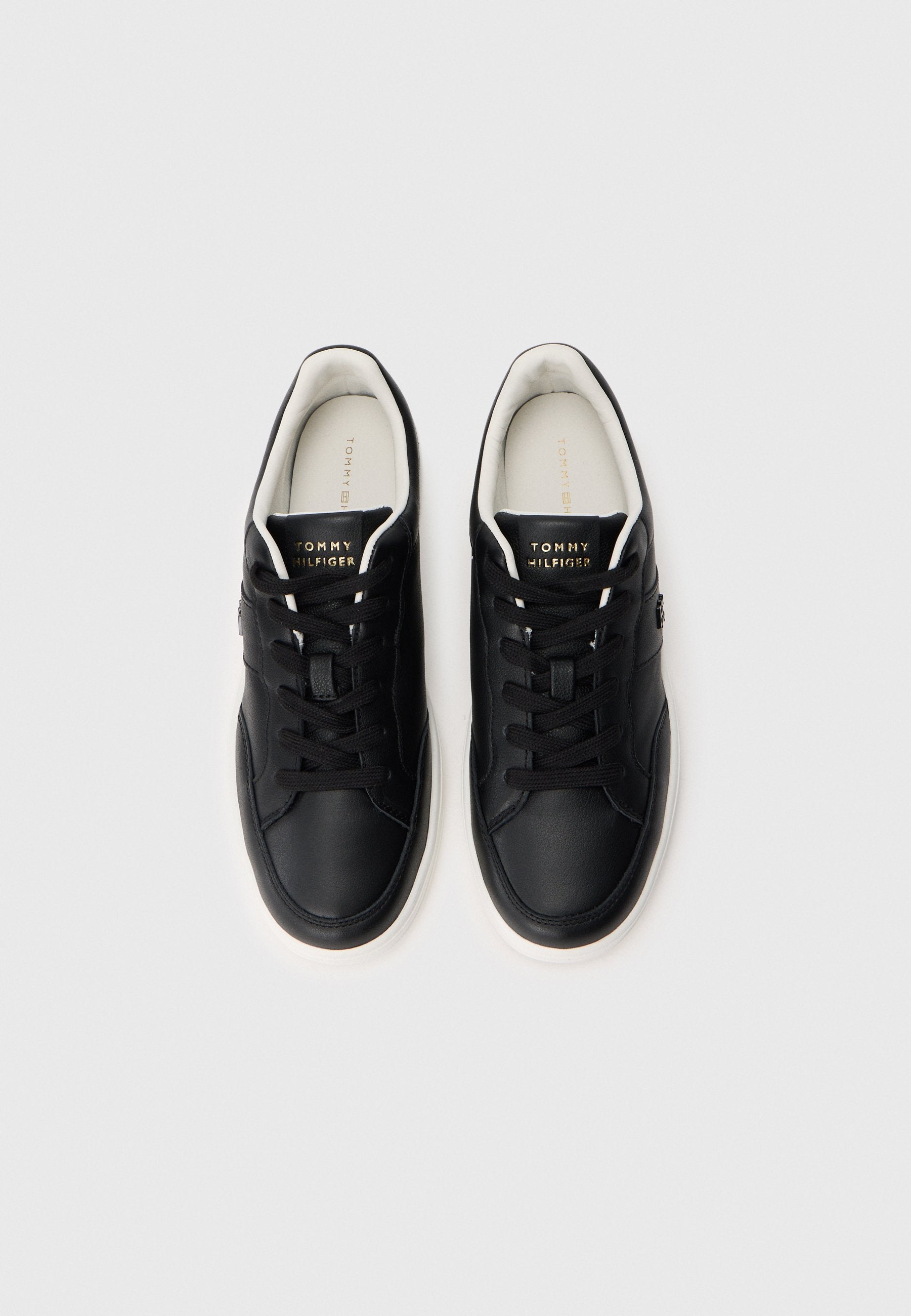 TH MONOGRAM LEATHER COURT TRAINERS Media 4