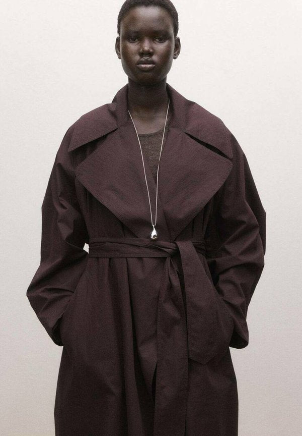 Mango Classic coat - brown