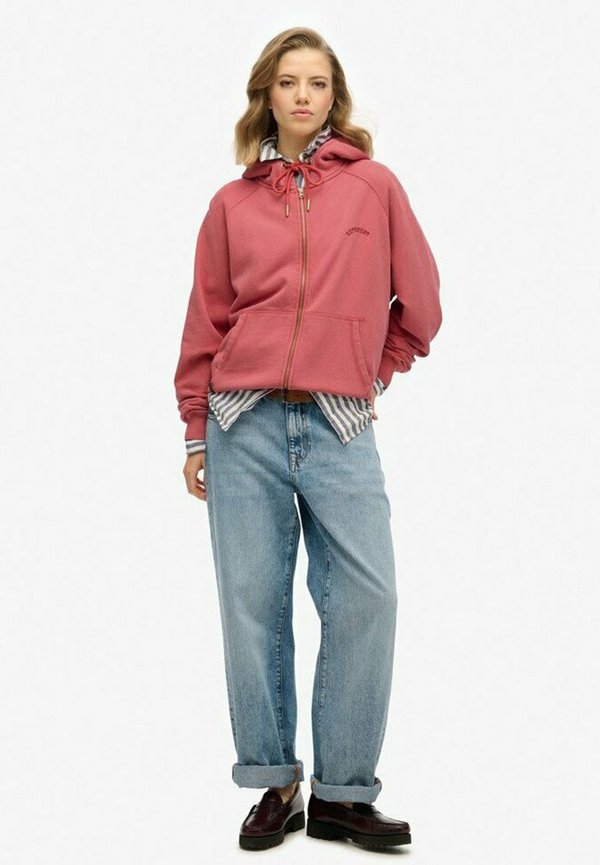 Superdry & Co Zip-up sweatshirt - holly berry red