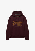 Superdry & Co SUPERDRY VINTAGE LOGO HERITAGE RELAXED HOODIE.. - Hoodie - tawny port marl