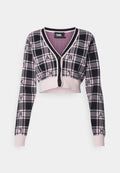 CHECKED CROPPED CARDIGAN Media 1