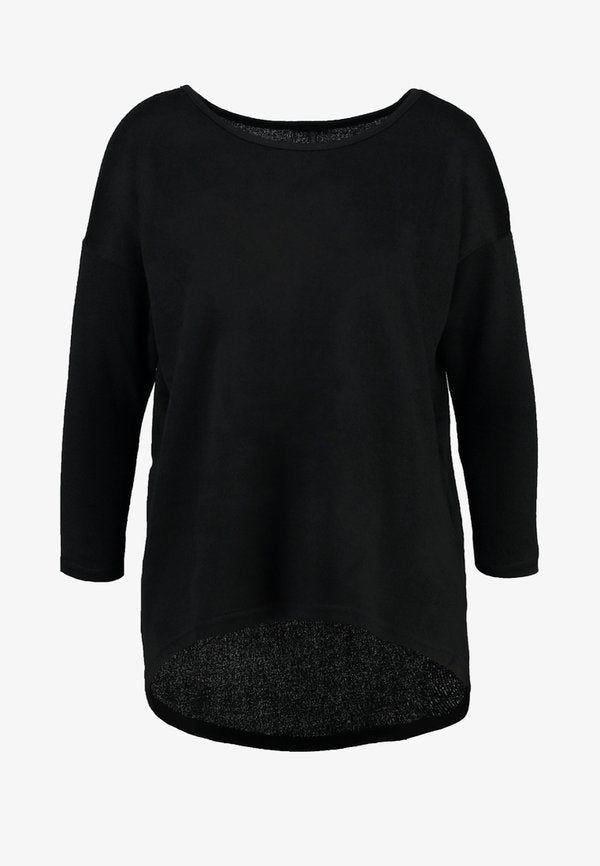 ONLY ONLELCOS SOLID NOOS - Long sleeved top - black