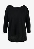 ONLY ONLELCOS SOLID NOOS - Long sleeved top - black