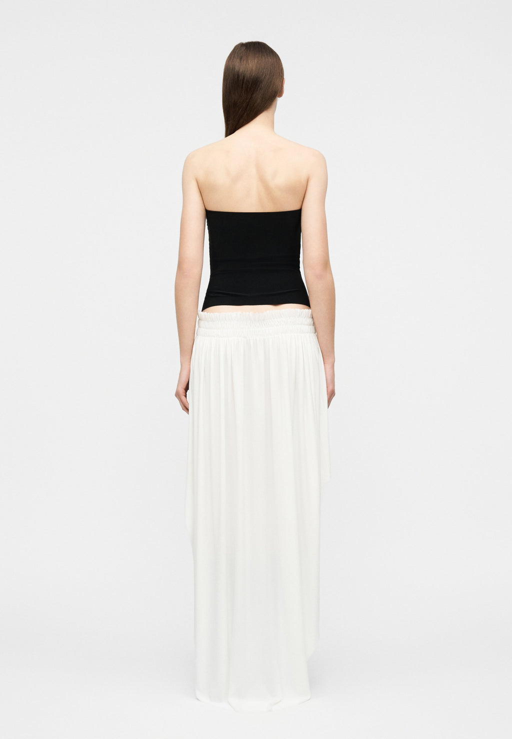 Norma Kamali HI LOW PEASANT SKIRT