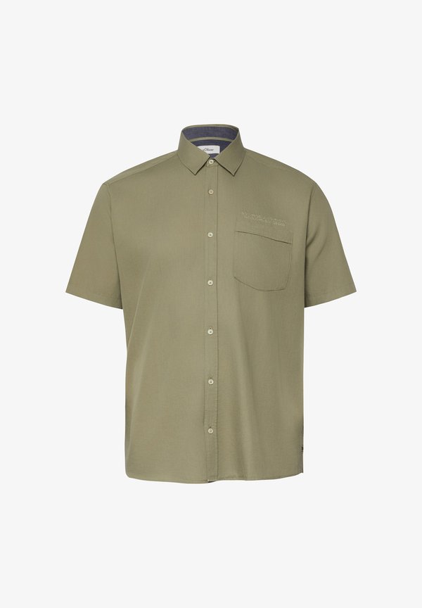 s.Oliver HEMD - Shirt - olivgrün