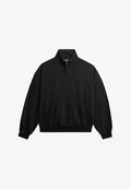 Superdry & Co STUDIOS HALF ZIP - Sweatshirt - washed black