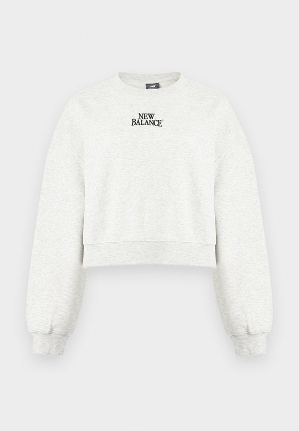 New Balance LINEAR HERITAGE CREW - Sweatshirt - ash heather
