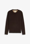TOM TAILOR Jumper - dark chocolate brown melange