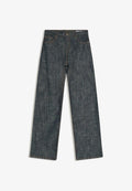 Bershka TEXTURE LOW-RISE BOYFRIEND - Mom Jeans - dark blue