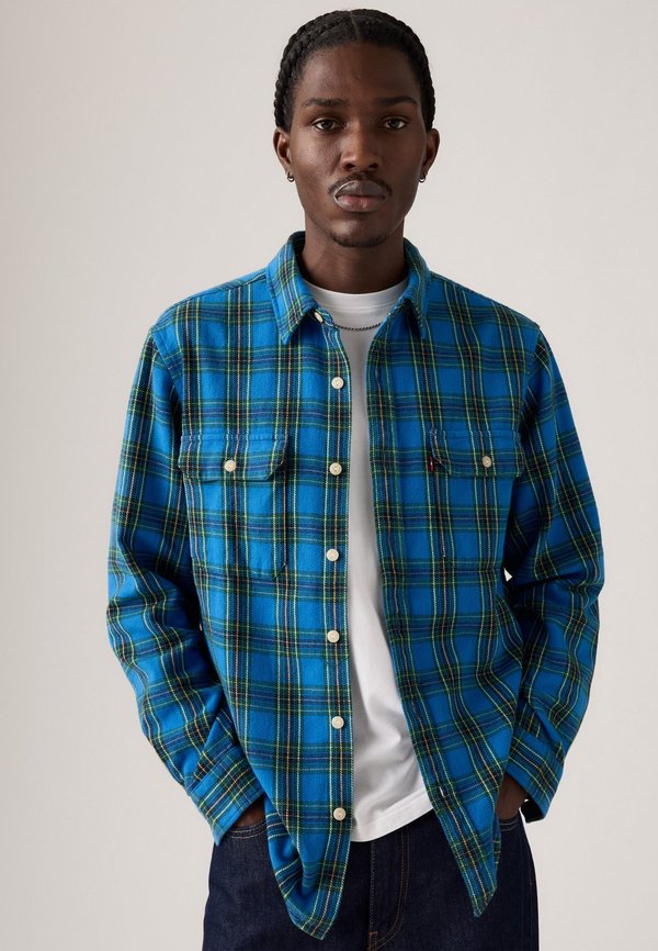 Levi's® JACKSON WORKER - Shirt - madigan plaid star sapphire flannel
