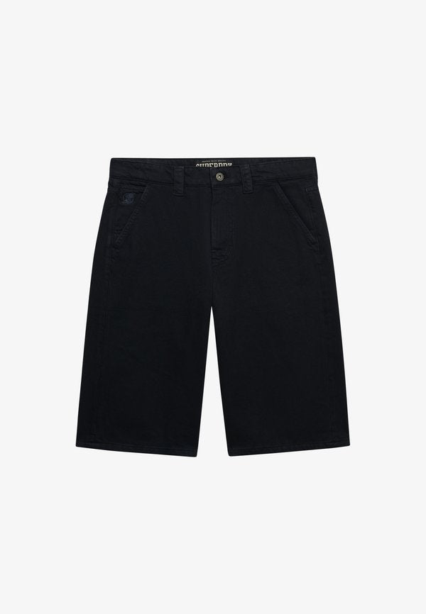 Superdry & Co SUPERDRY OVERSIZED FIVE POCKET TWILL SHORTS.. - Denim shorts - eagle black