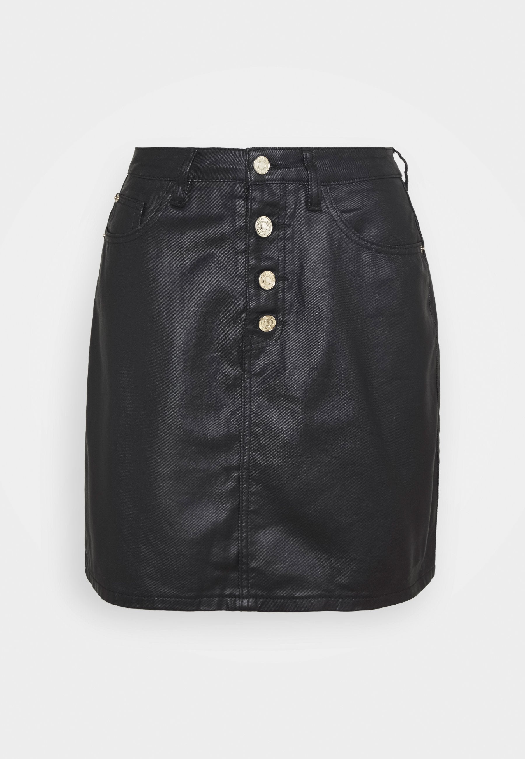 Missguided Tall  COATED BUTTON MINI SKIRT