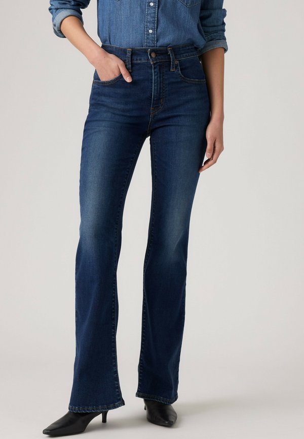 Levi's® BOOTCUT - Bootcut jeans - true blue dark - dark indigo - worn in