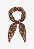 Bershka PRINTED TRIANGLE - SCARF - Scarf - dark brown