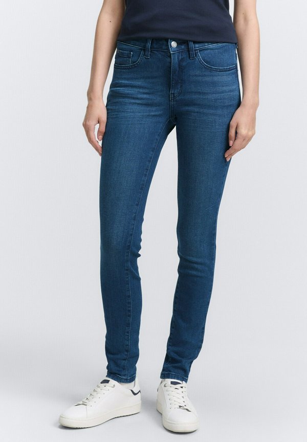TOM TAILOR TTLUCIE SKINNY FIT - Jeans Skinny Fit - mid stone wash denim