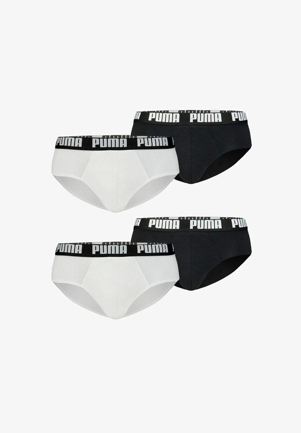 Puma 4ER PACK - Briefs - weiß   schwarz