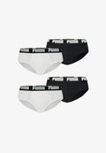Puma 4ER PACK - Briefs - weiß   schwarz
