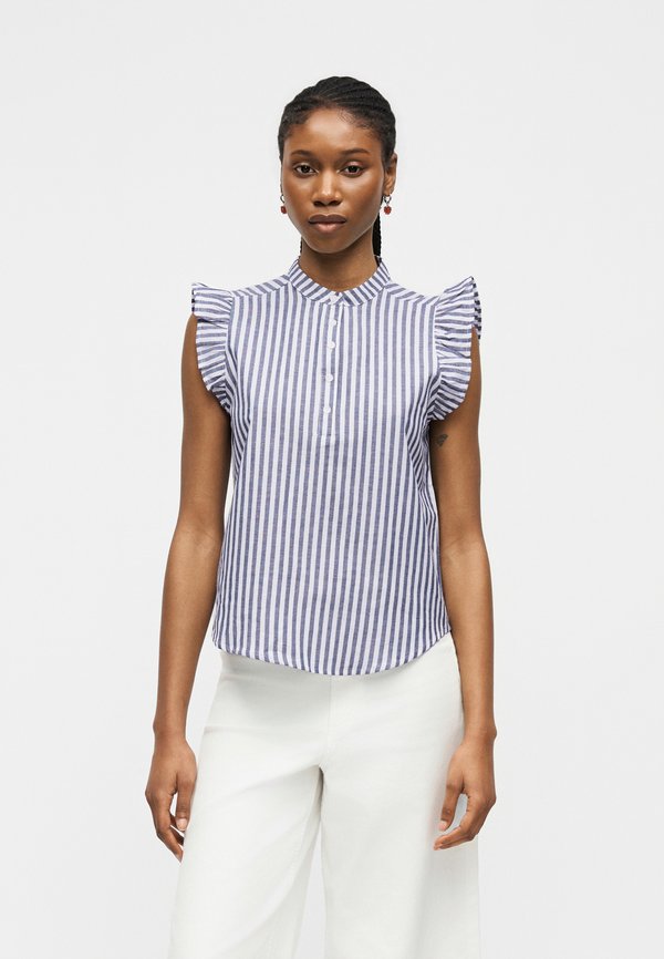 Vero Moda VMSELMA - Blouse - navy blazer/snow white