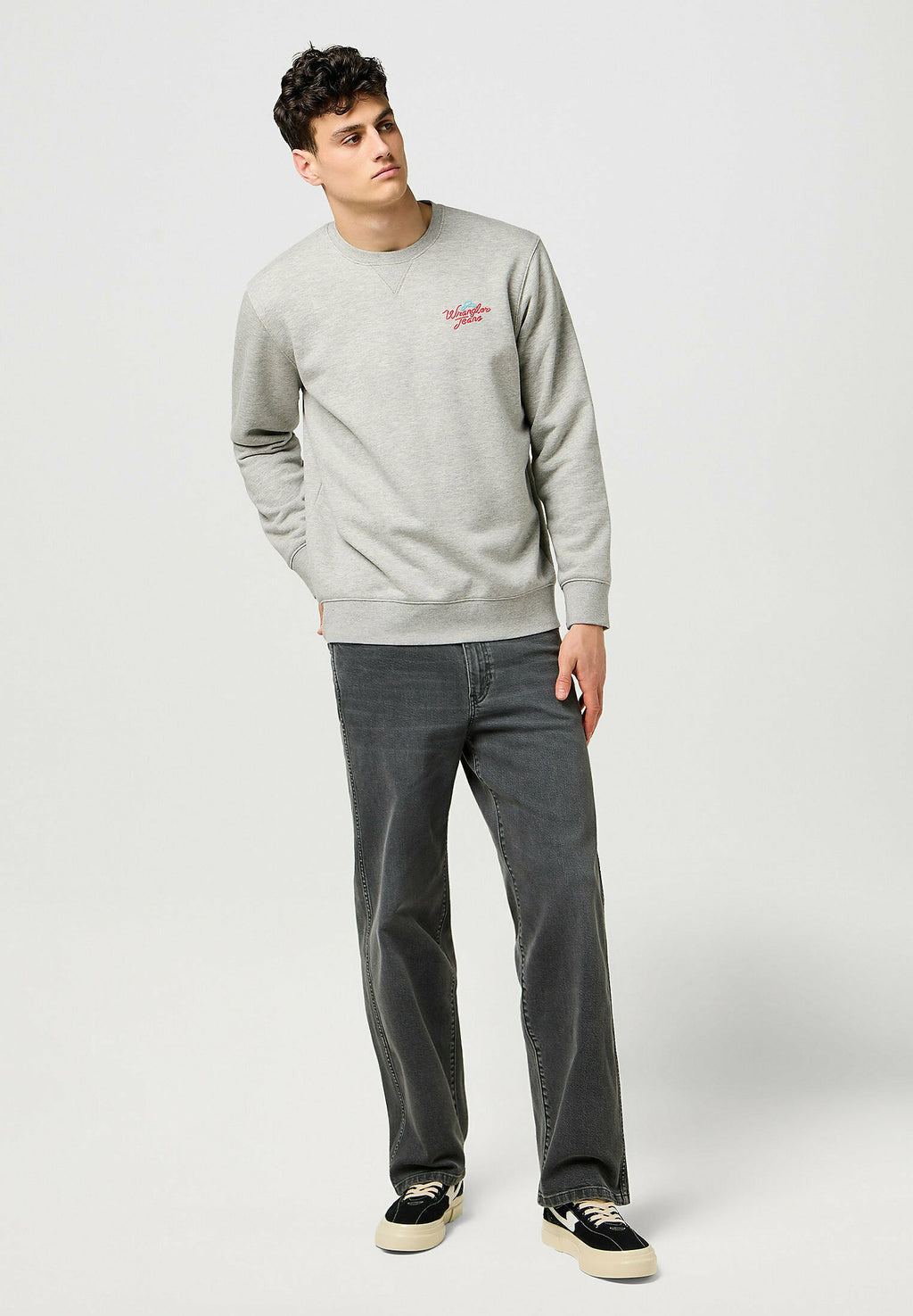 Wrangler LONG SLEEVE SMALL GRAPHIC CREW