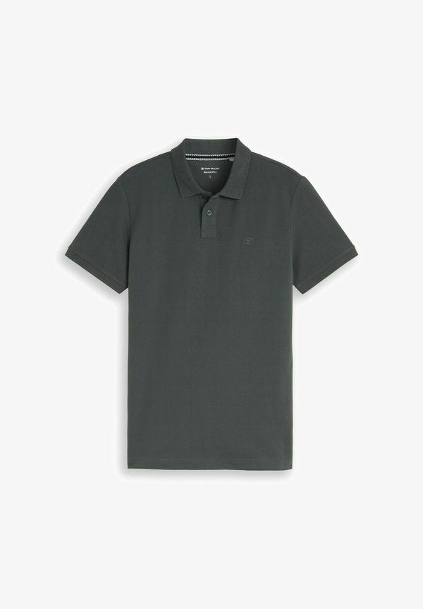 TOM TAILOR TOM TAILOR POLOSHIRTS PIQUÉ POLOSHIRT MIT LOGO-STICKEREI - Polo shirt - darkest olive