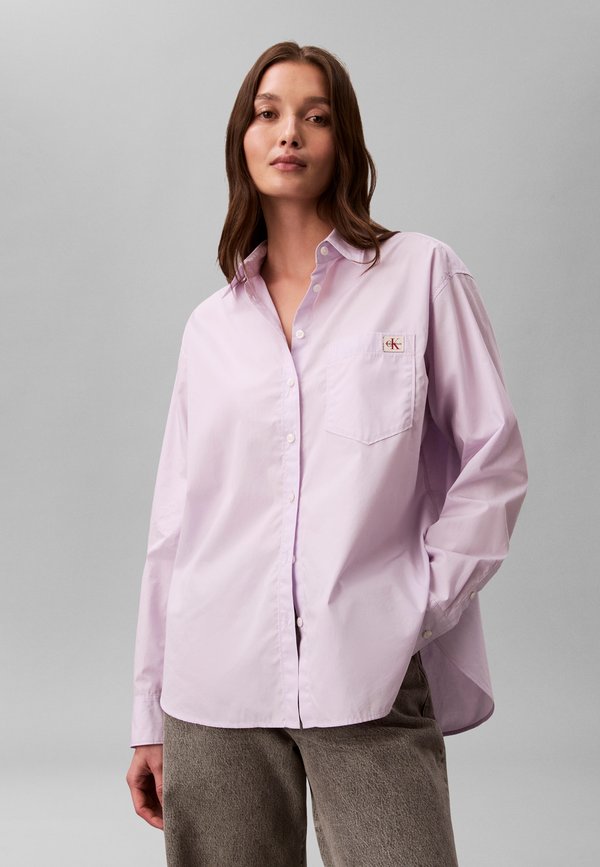 Calvin Klein Jeans RELAXED  - Button-down blouse - island lilac