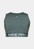 Nike Performance 365 CROP TANK - Top - vintage green/white