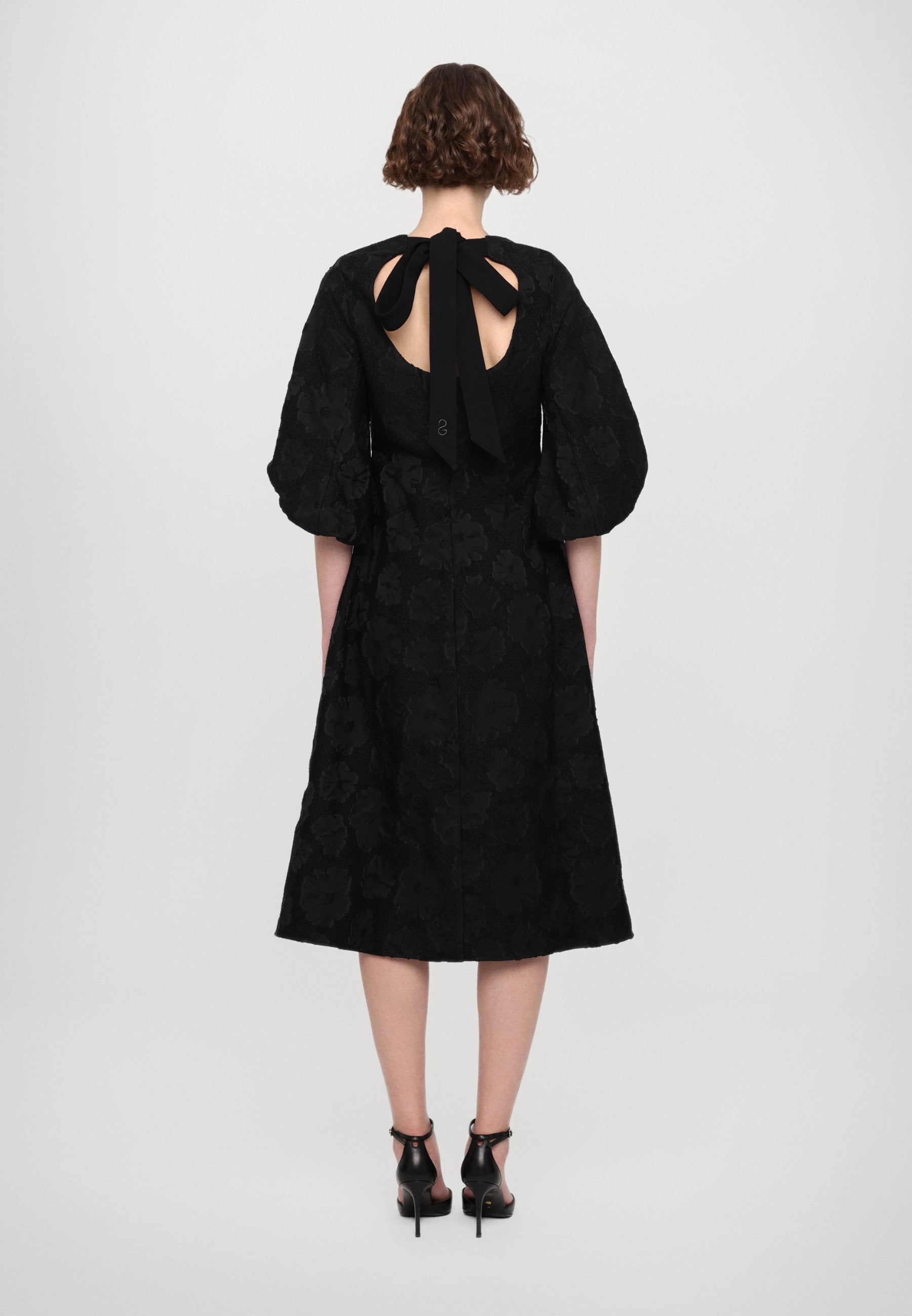 Stine Goya VOLUME SLEEVES MIDI DRESS