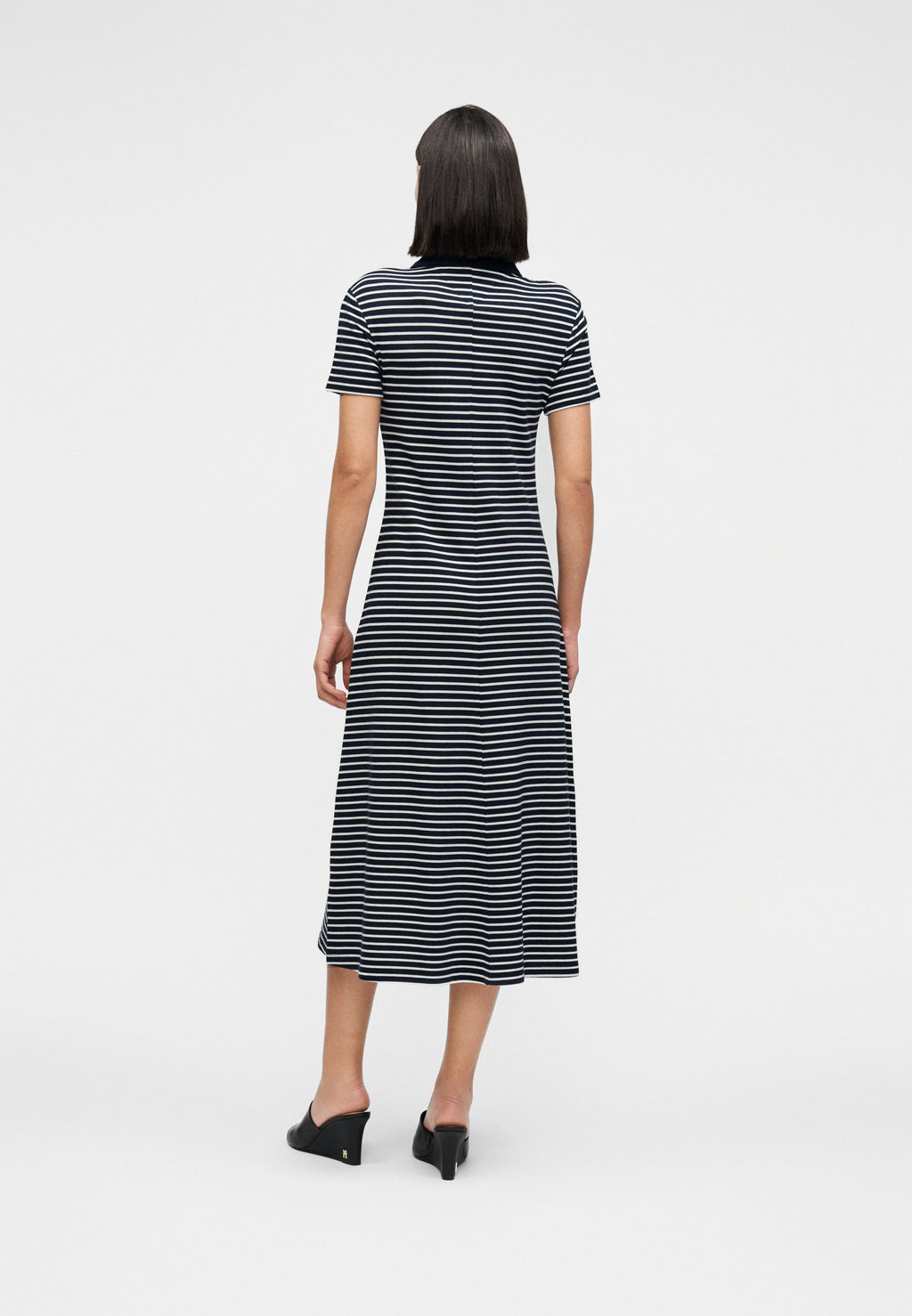 ZIP MAXI SHORT SLEEVE POLO DRESS Media 4