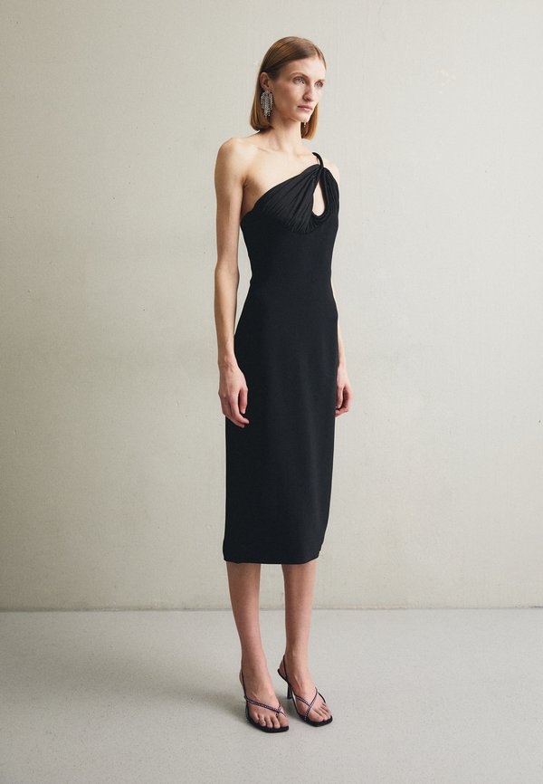 Et Ochs MONICA TWIST BODICE MIDI DRESS
