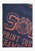 Superdry & Co SUPERDRY T-SHIRT.. - Print T-shirt - lauren navy