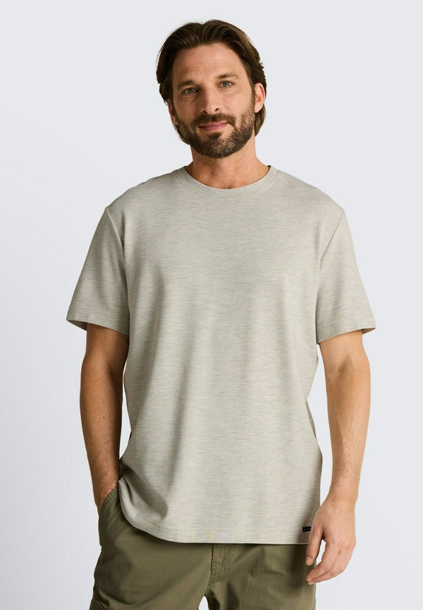 TOM TAILOR Basic T-shirt - gardenia white ottoman