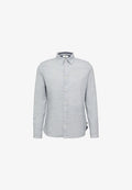 s.Oliver GEMUSTERTES MIT KENTKRAGEN - Shirt - tiefblau