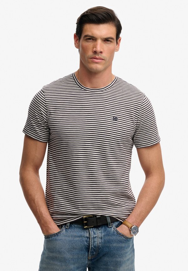 Superdry & Co HERRENBLUSEN SUPERDRY - Print T-shirt - k s prep navy stripe