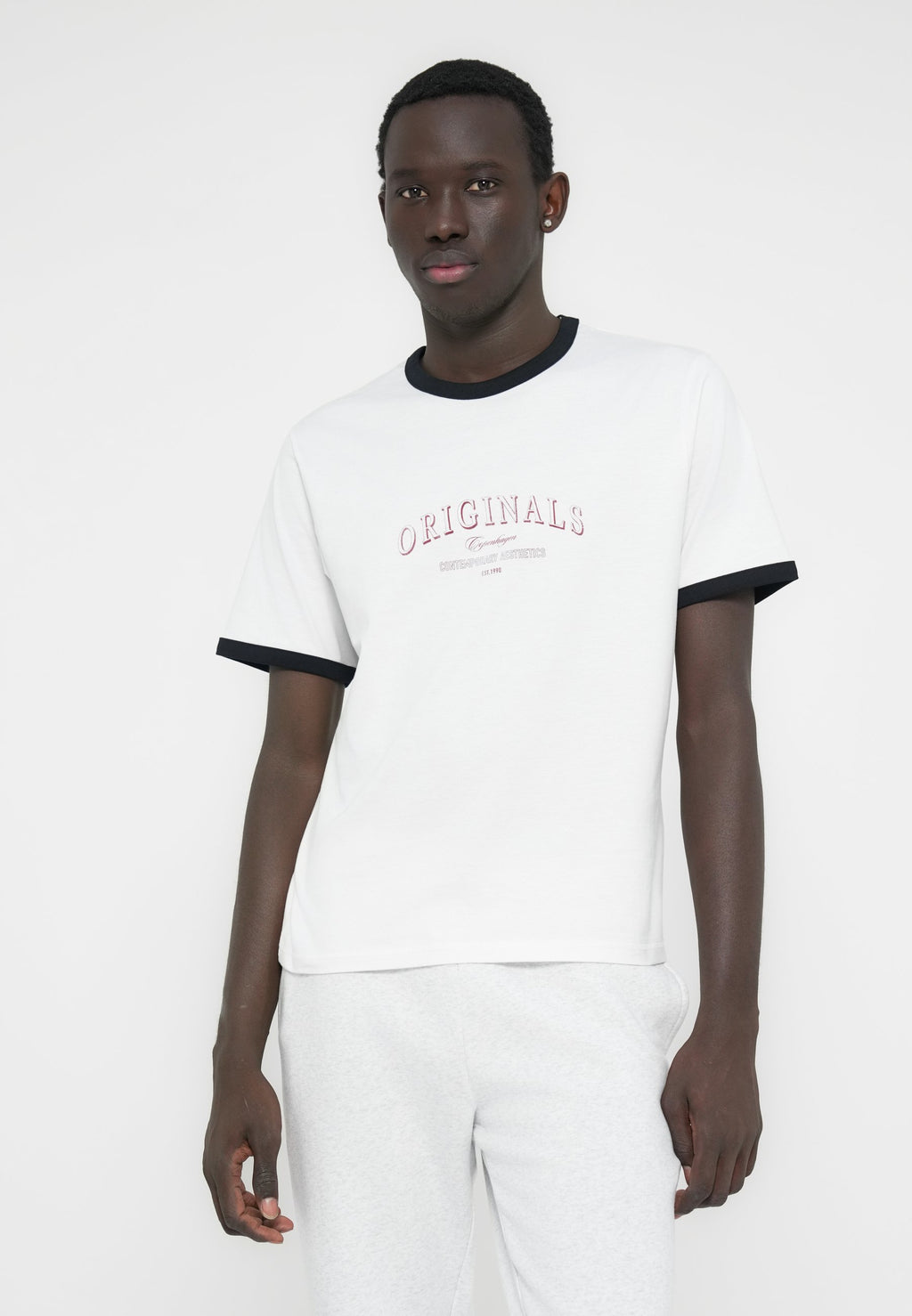 Jack & Jones JORCATSKILLS RINGER CREW NECK